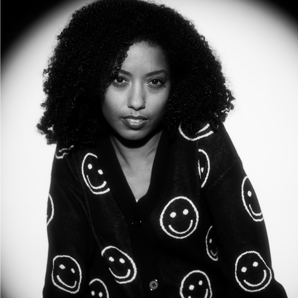 Super cute black Smiley Face cardigan